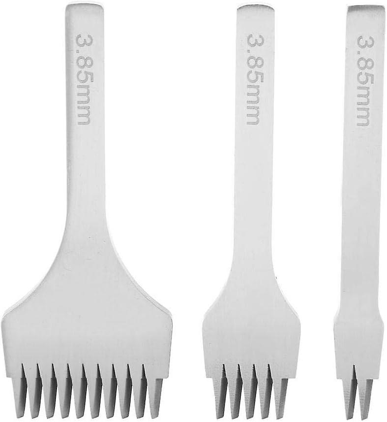 Sheens Punch Prong 工具,专业皮革工艺 2/5/10 Prong 法式斜凿皮革工艺