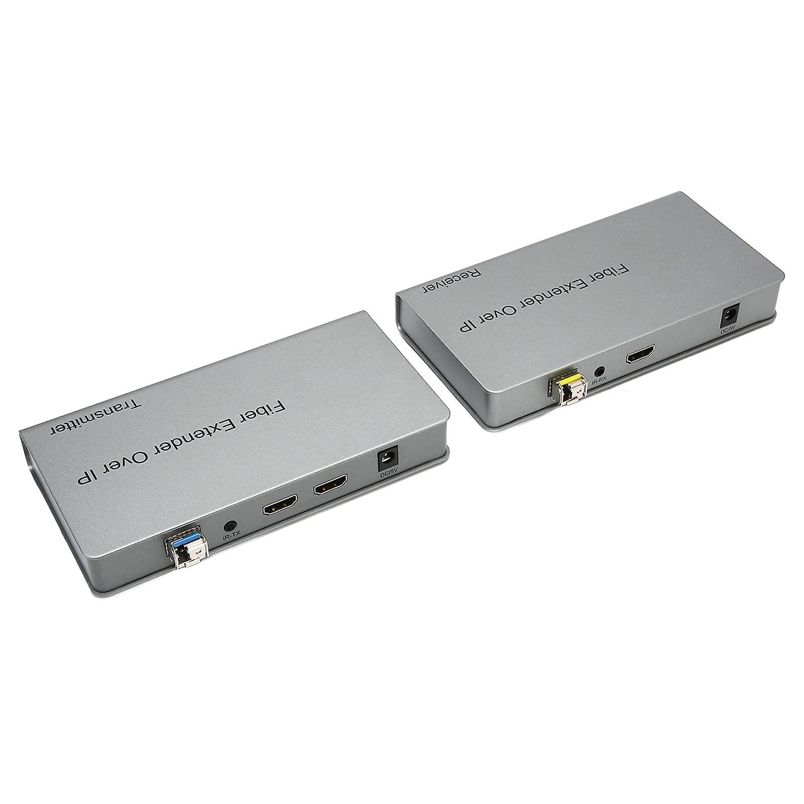 HD Multimedia Interface Extender Over Fiber Optic Cable Up to 20Km 1080P HD Multimedia Interface KVM Fiber Extender EU Plug 