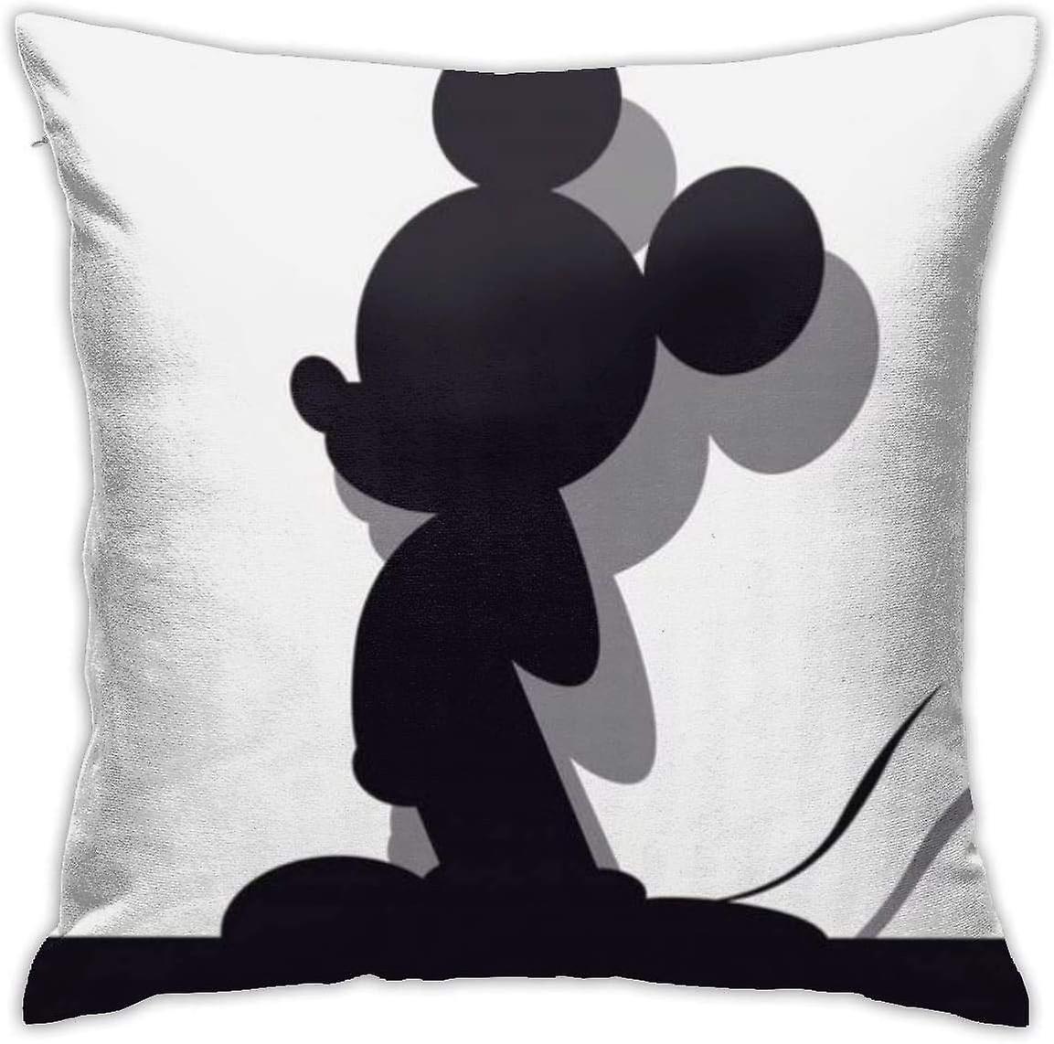 Throw Pillow Covers Mickey Mouse Pillowcase Cushion Case for Sofa Bed Chair Home Decor.(18x18 Inch) AA-2988