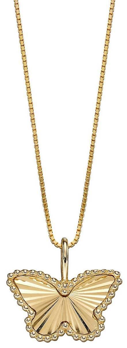 Elements Gold Butterfly Pendant - Gold