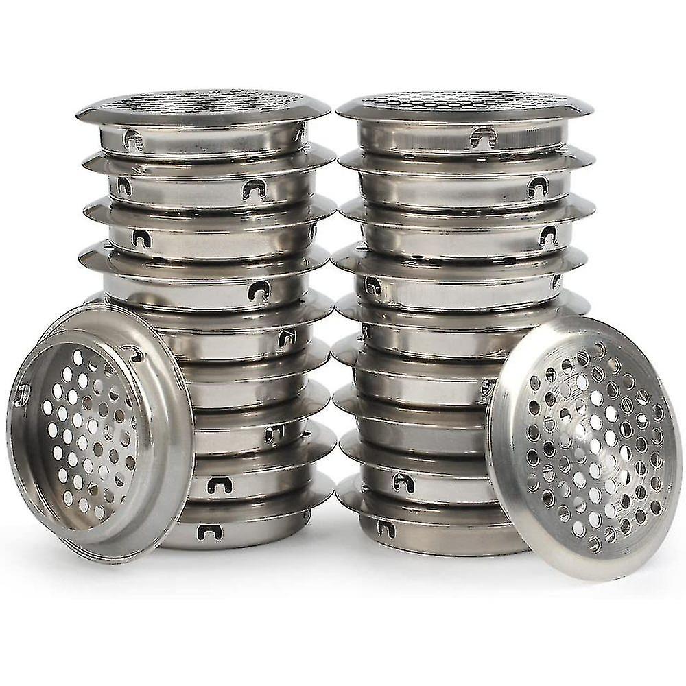 50 stykker ventilationsgitter rustfrit stål ventilationshul