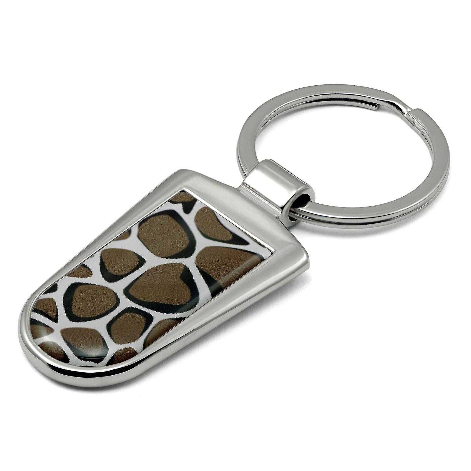 Giraffe Print Key Ring - KRG-50.14