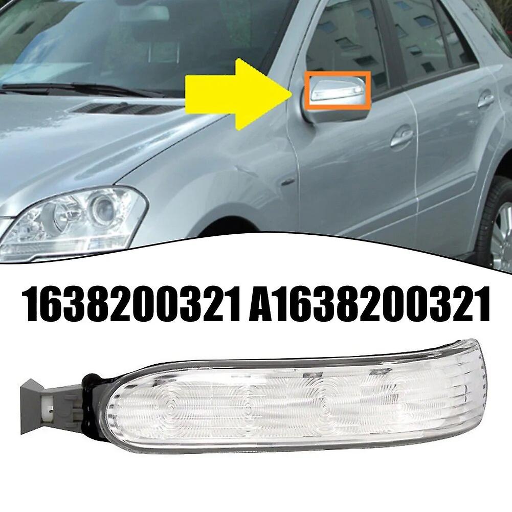 Black Plastic Left Side Rearview Mirror Blinking Light For Mercedes Ml For Amg 2002-2005 Oem Number 1638200321 A1638200321