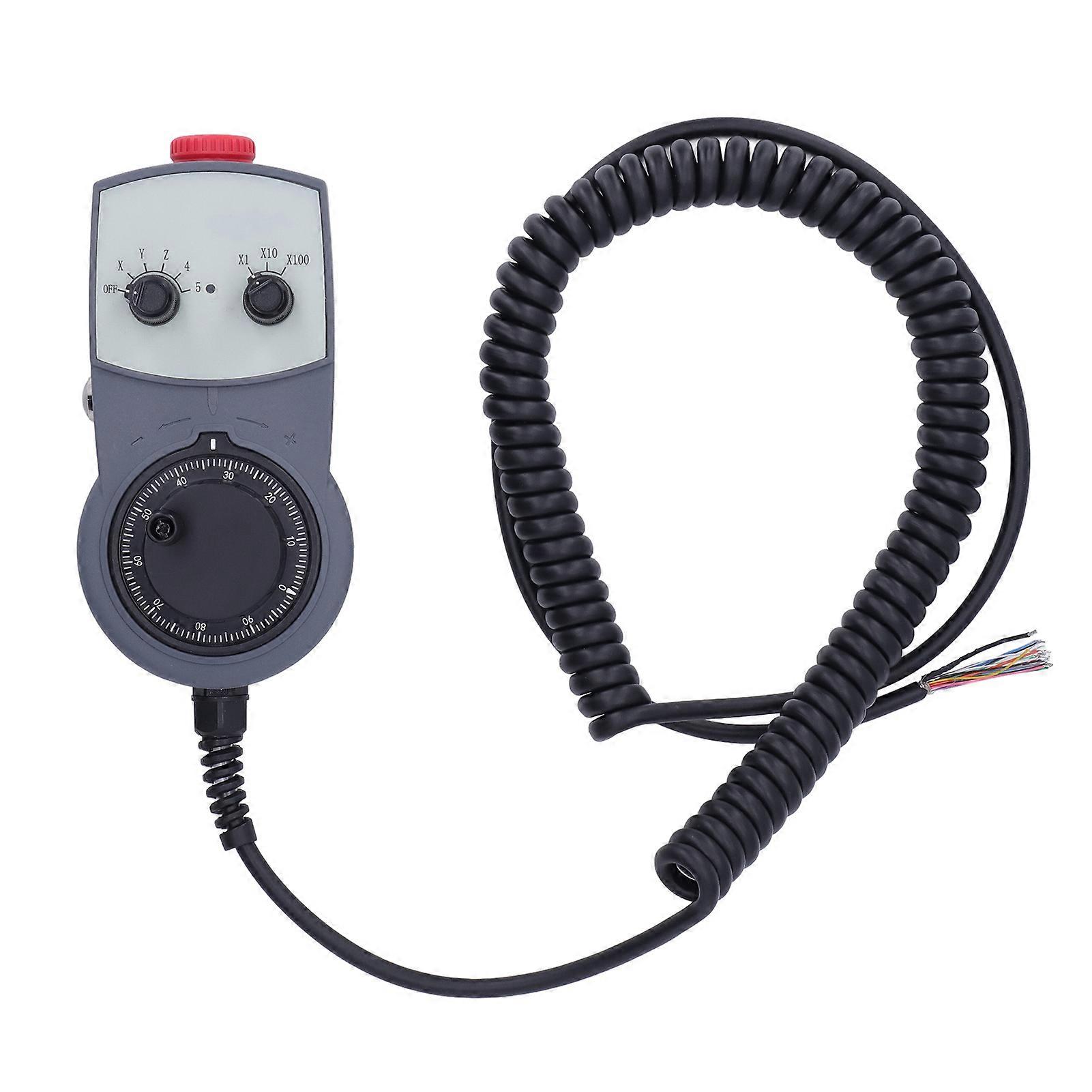 Electronic Handwheel Cnc Controller Plc Processor Harness Direct Connection With Emergency Stop