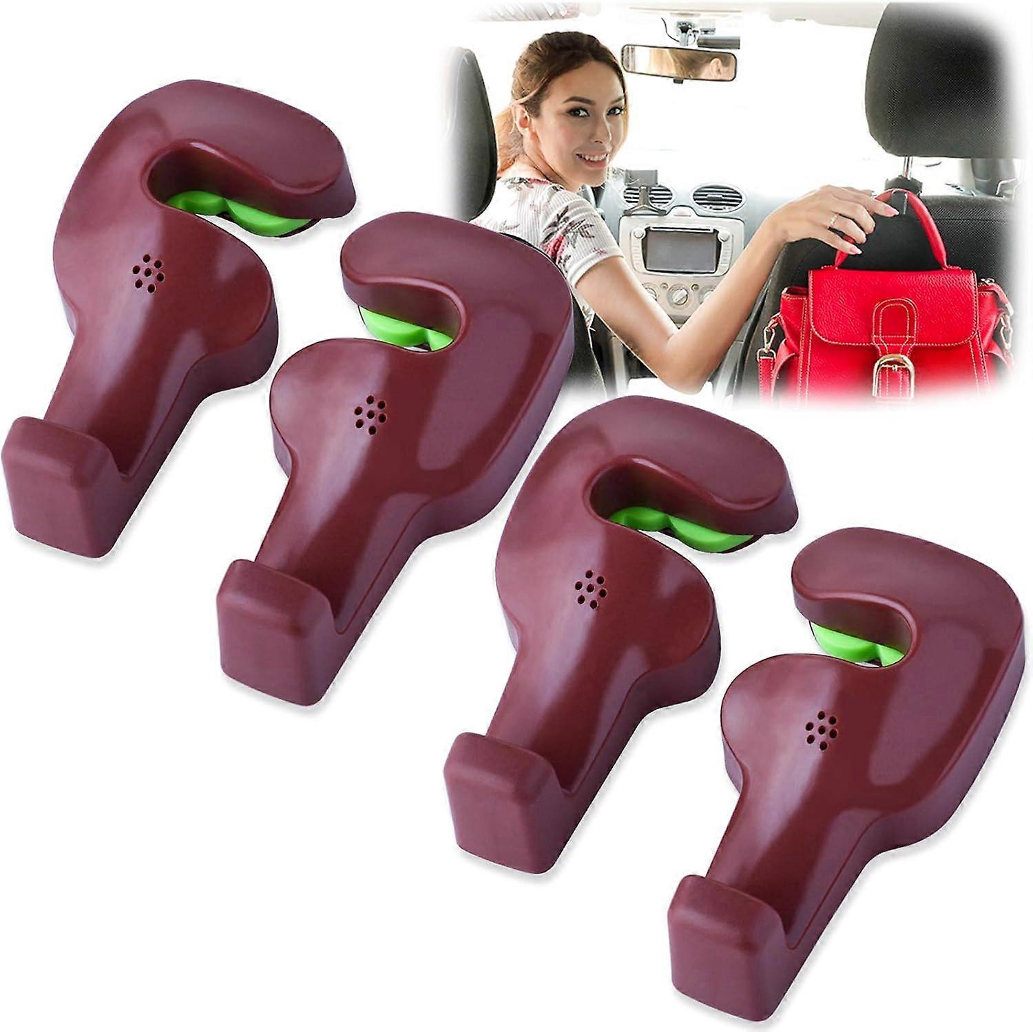 4 Pack Car Wallet Hooks for Car Headrest Hooks, Headrest Hooks for Car Hooks Headrest Hooks
