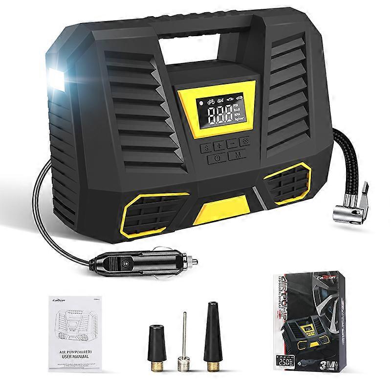 Air Compressor Portable 150psi Tire Inflator For Car With Led Flashlight Screen Quick Inflation Pump For Car Bicycles