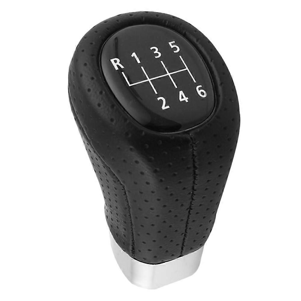 6 Speed Gear Shift Knob Leather for - 1Series 3Series E81 E82 E87 E88 E90 E91 E92 E93