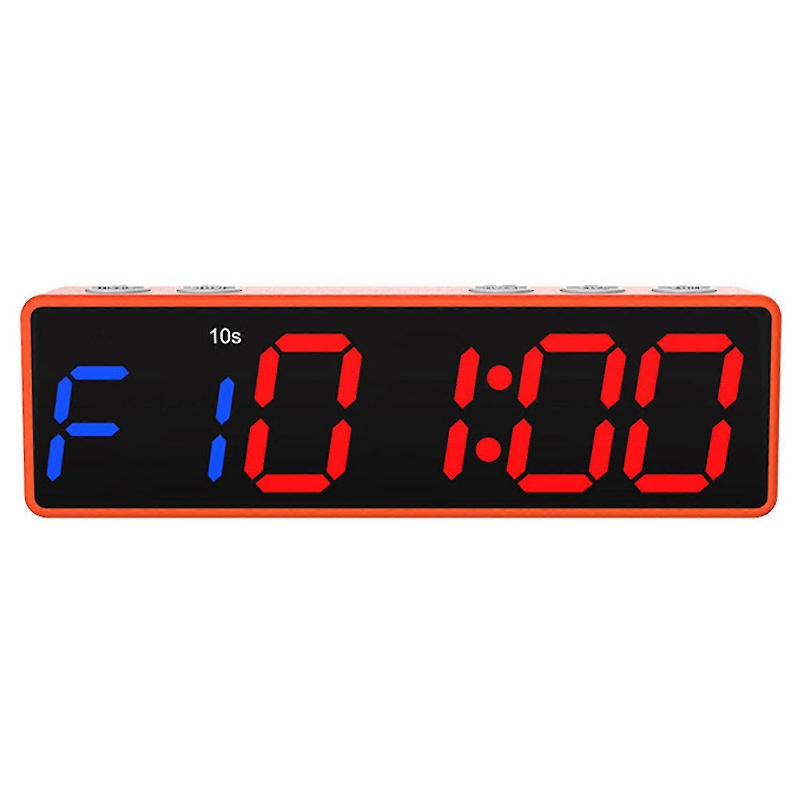 Gym Timer Clock For Home Gym With Remote,large Gym Clock Timer Stopwatch Count Down/up, Workout Timer Interval Clock
