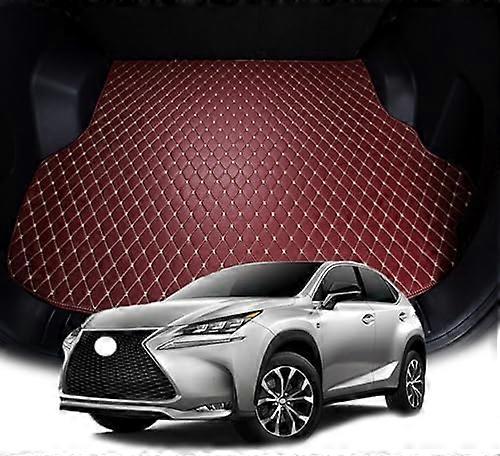 Exquisite Car Trunk Mats for Lexus NX 2024 2023 2022, Leather Car Boot Liner Mat Car Boot Cover Anti-Slip Carpets, Waterproof Rear Trunk Protector Mat