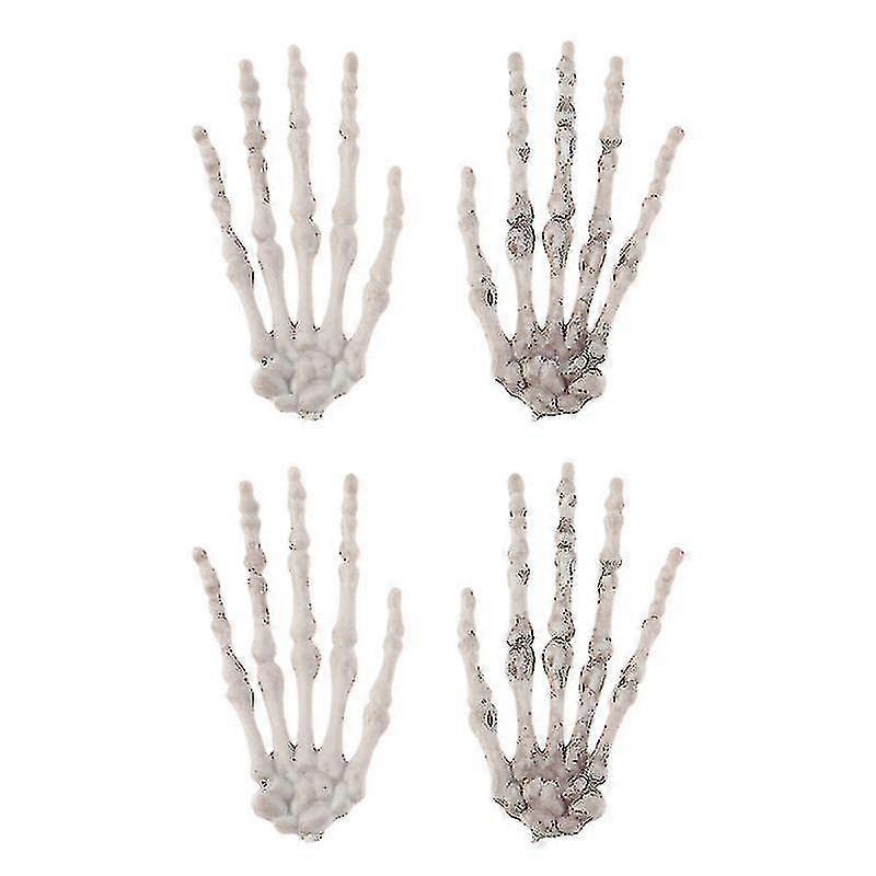 2pair Halloween Skeleton Hand For Halloween Decor