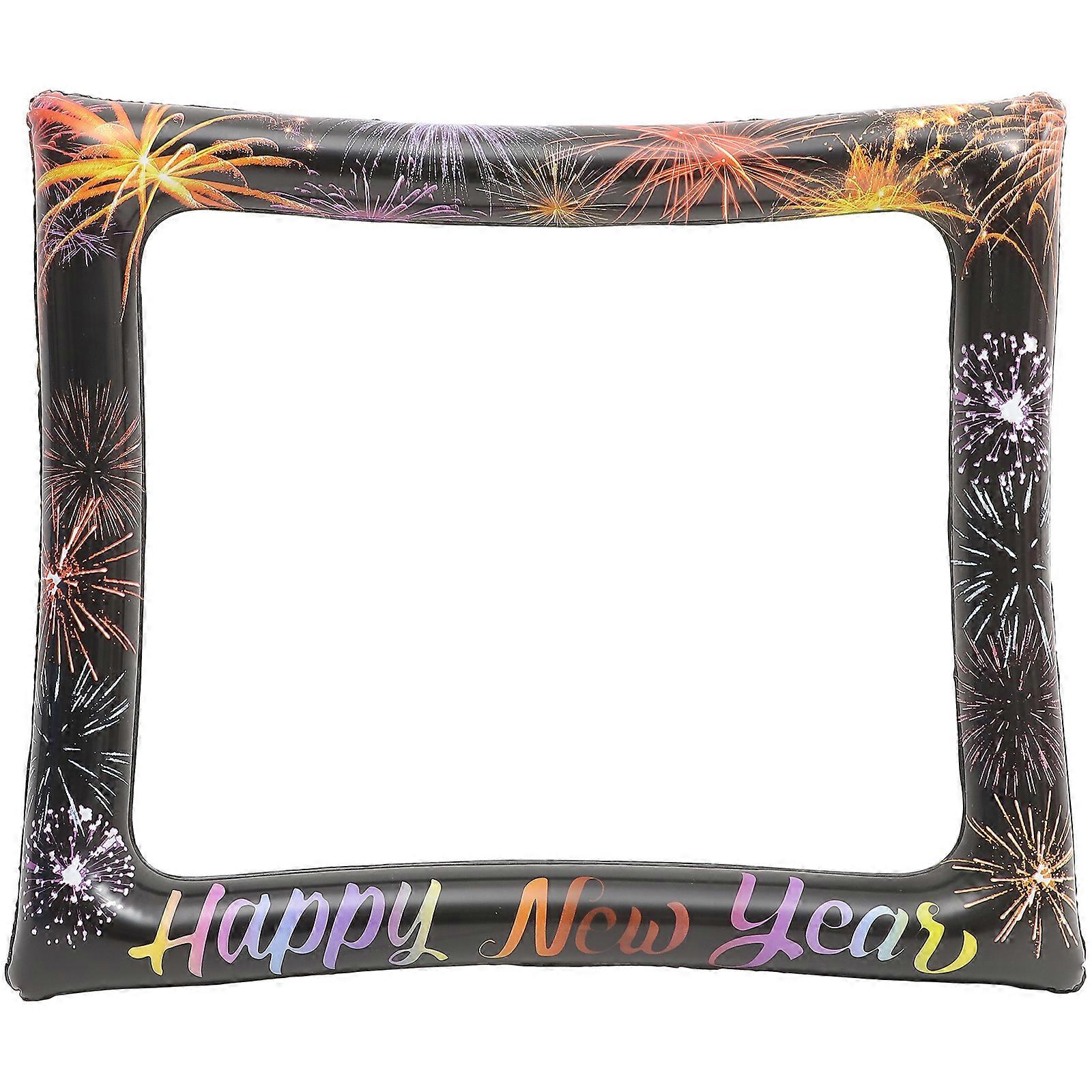 Happy New Year Photo Booth Frame Inflatable New Year Party Selfie Photo Prop