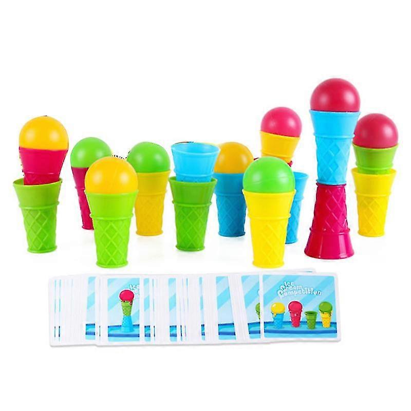 Ice Cream Game Funny Multiplayer Interactive Stack Ball Educational Board Toy,2024 Ping