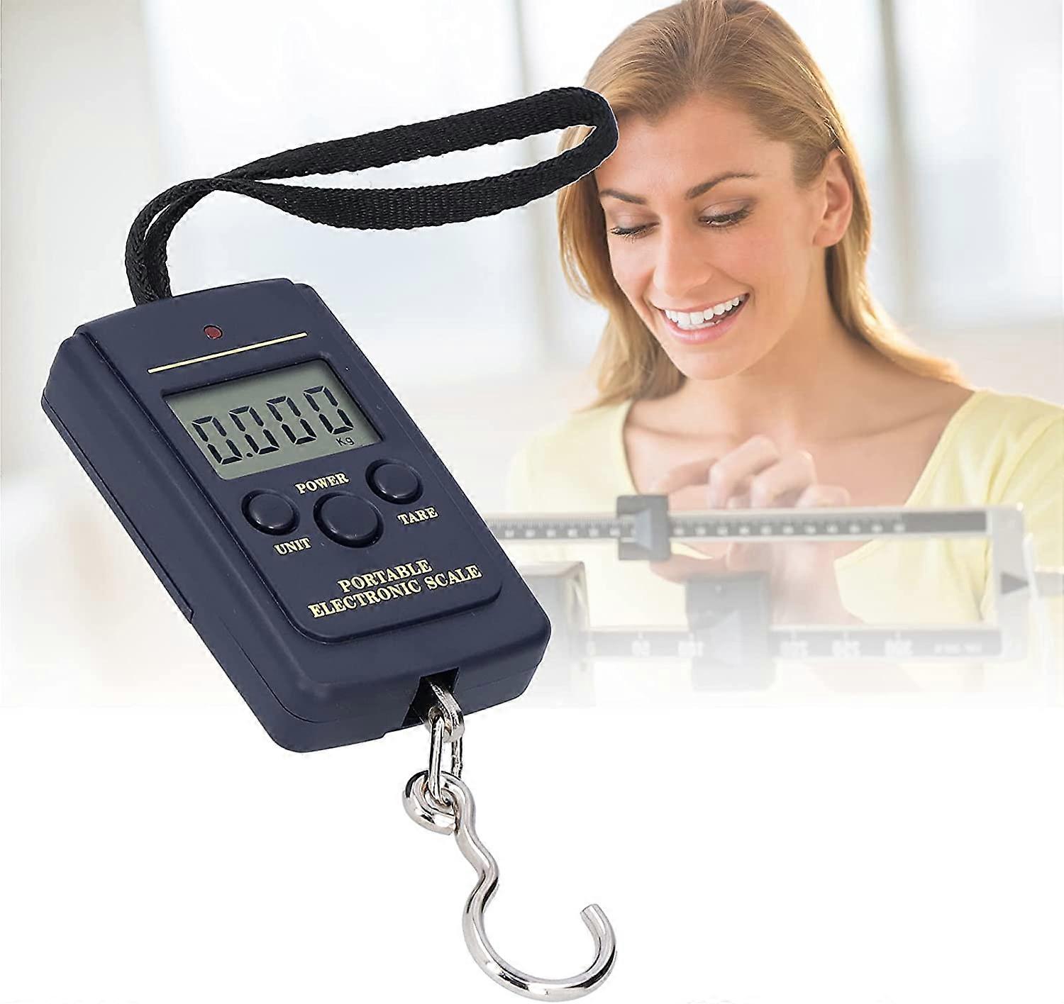 Portable electronic scale, lightweight electronic hook scale, portable electronic kitchen scale, support unit conversion