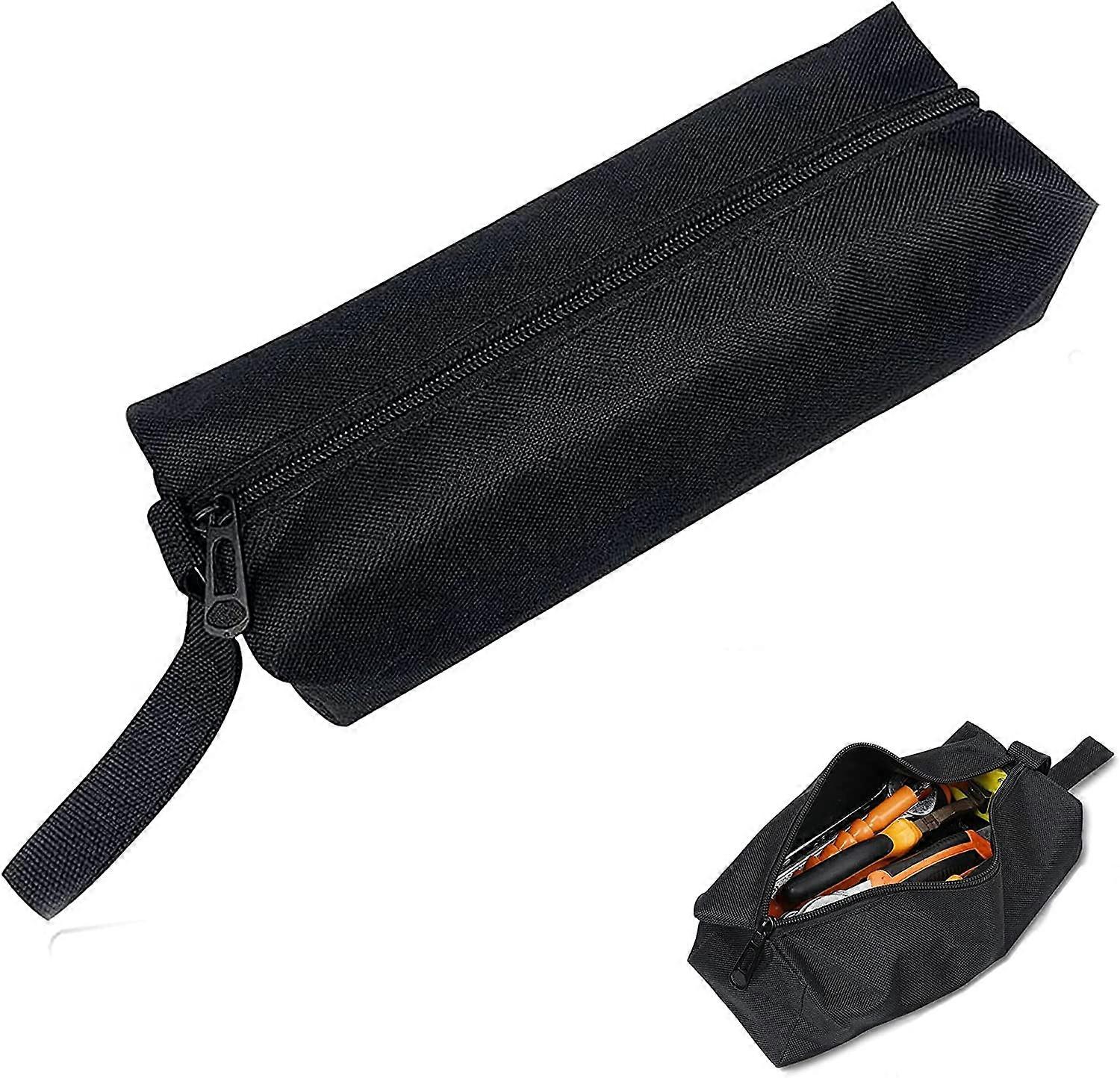 Heavy Duty Tool Bag,Multipurpose Tote Bag,Empty Tool Kit Pockets,Portable Tote Pockets,Portable Canvas Tool Bag,For Portable Hand Tool Holder(Black)