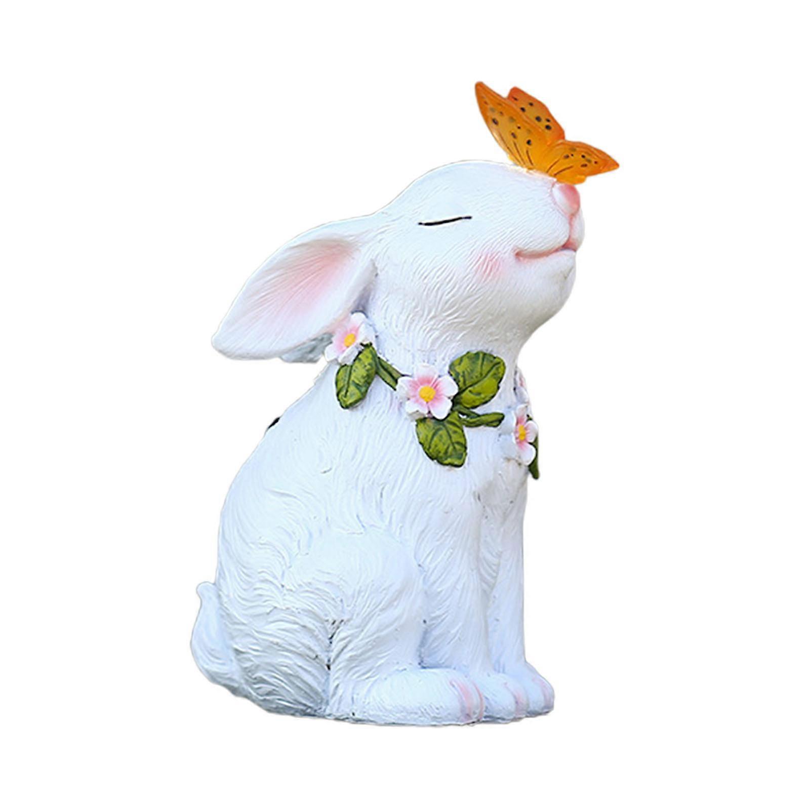 Cute Resin Garden Statue Waterproof Durable Outdoor Decoration Without Fading