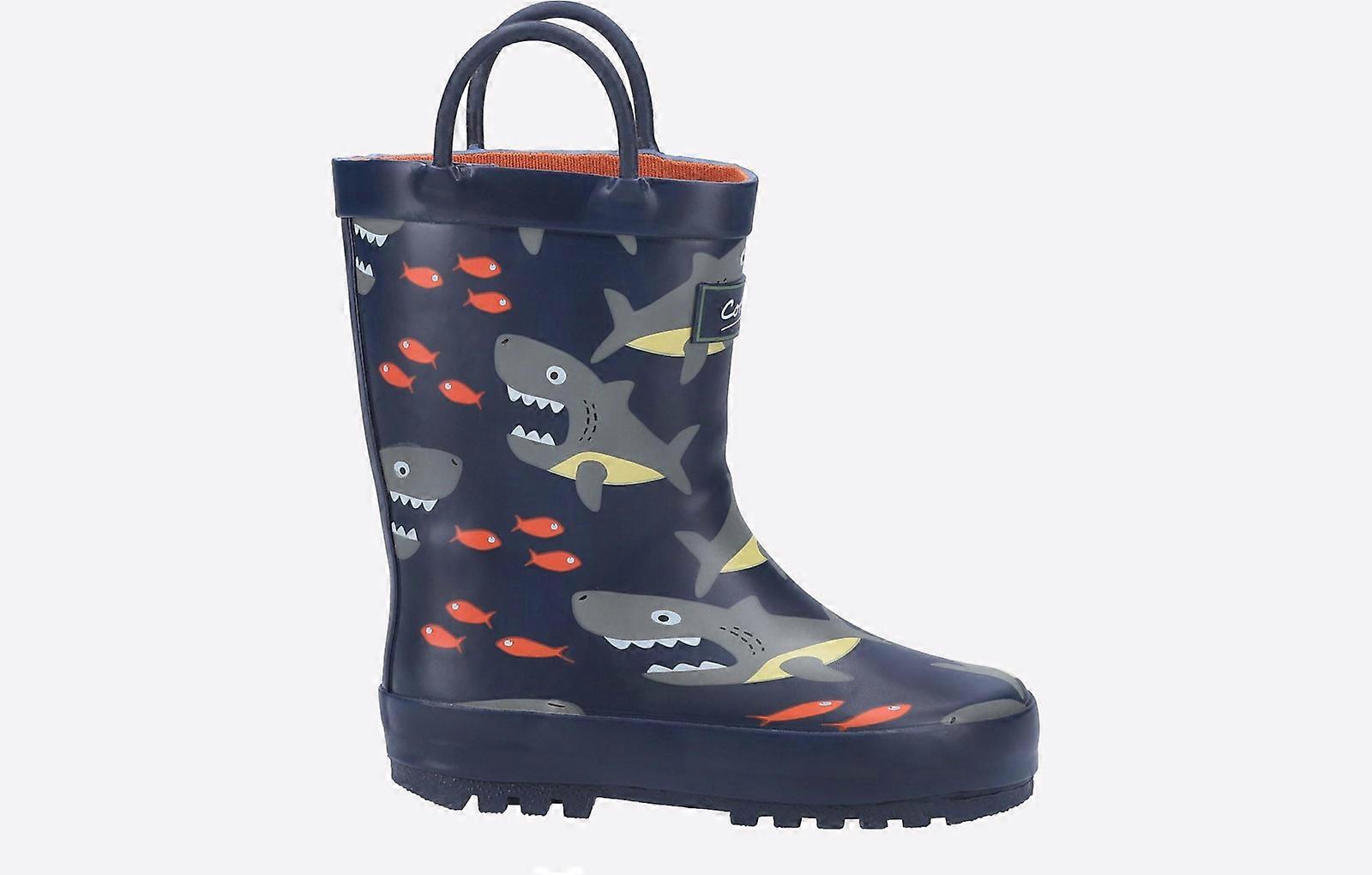 Cotswold Puddle WATERPROOF Wellington Junior Blue