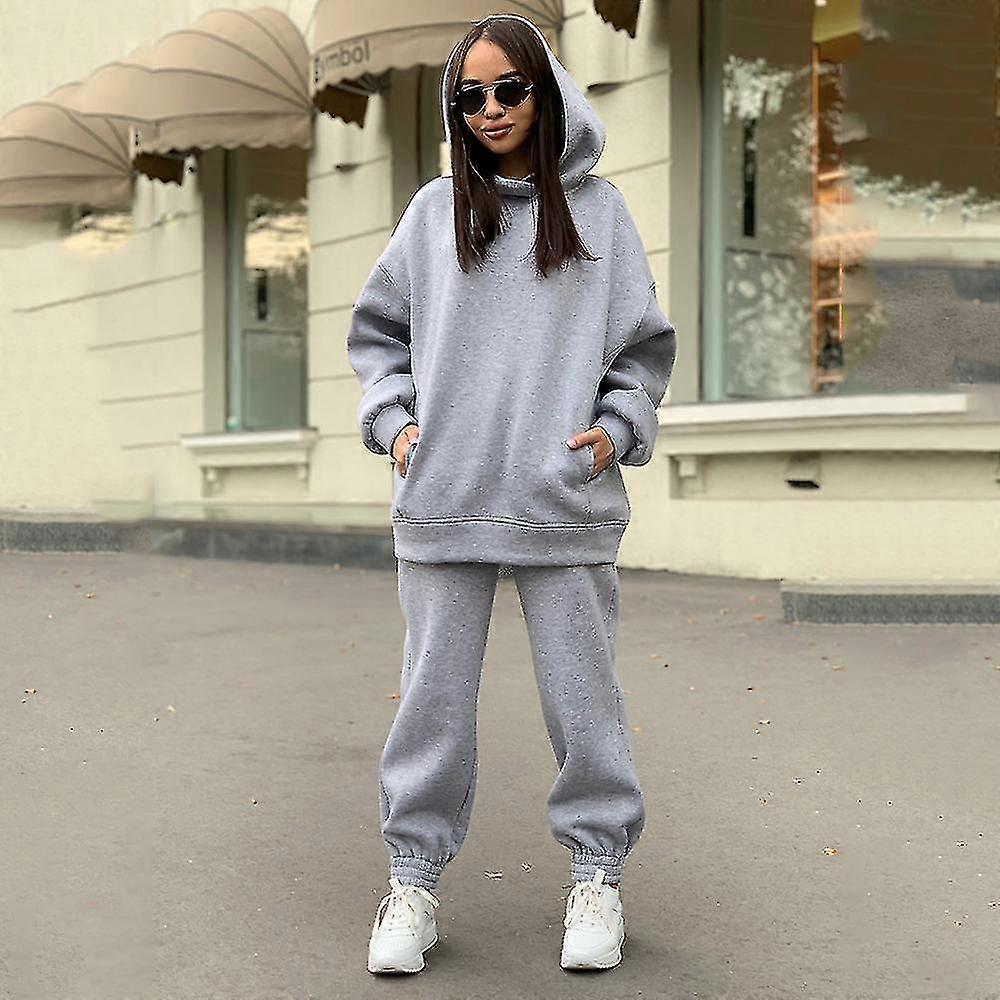 Tracksuit Sets Womens Piece Sweatsuits Pullover Hoodie