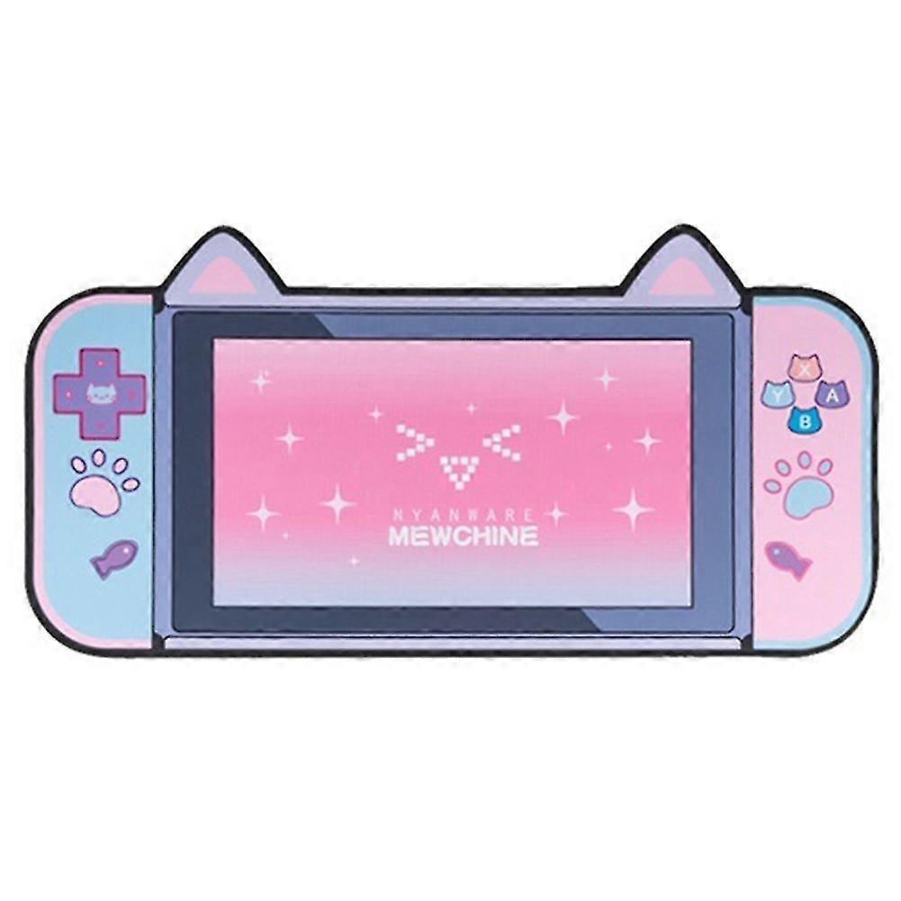 Computer Mouse Pad with Cat Ears Super Cute Cartoon Non-Slip Mouse Pad Thick and Anti-Slip Pad for