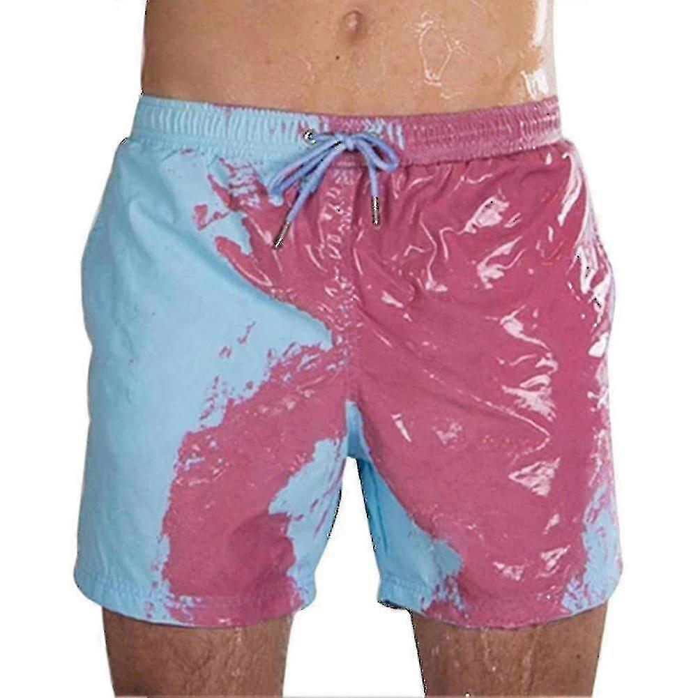 Magic Color Changing Beach Shorts Quick Dry Swimming Trunks For Adults And Kids