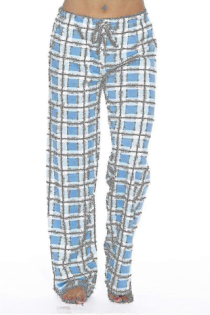 Women's Pajama Pants With Pockets, Women's Soft Flannel Check Pajama Pants