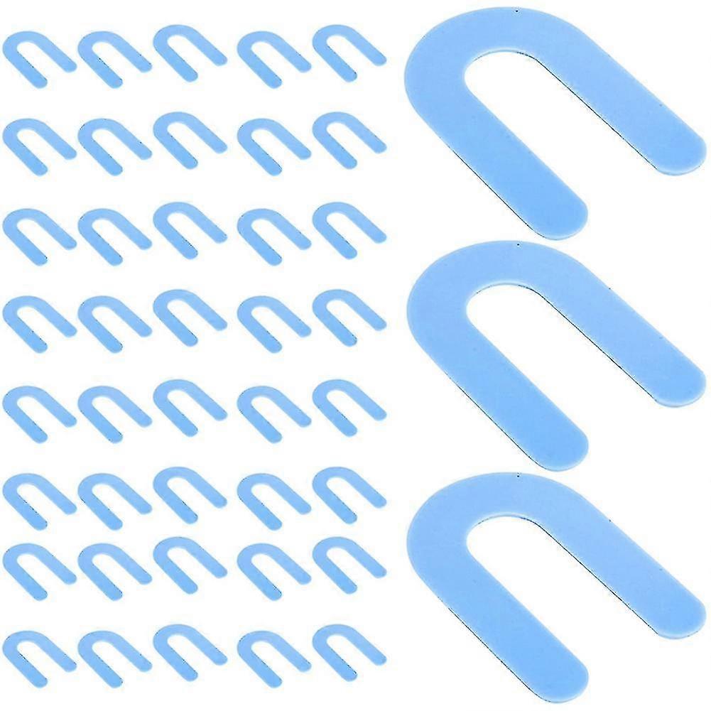 Shim Tile Spacers 1/16 Inch Plastic Shims Structural Horseshoe U Shaped Tile Shims For Leveling, 300 Pieces, Blue