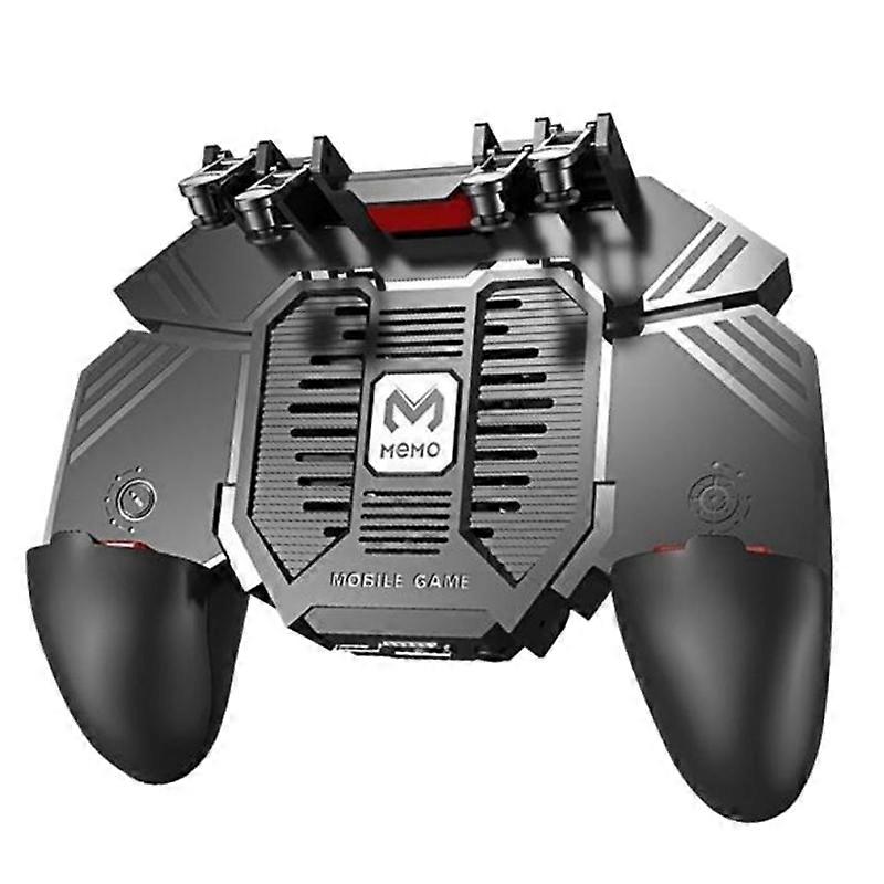 MEMO AK77 Game Trigger Phone Cooler Fan Game Controller Pubg Controller with Fan Pubg Mobile Trigger Joystick (4000MAh)