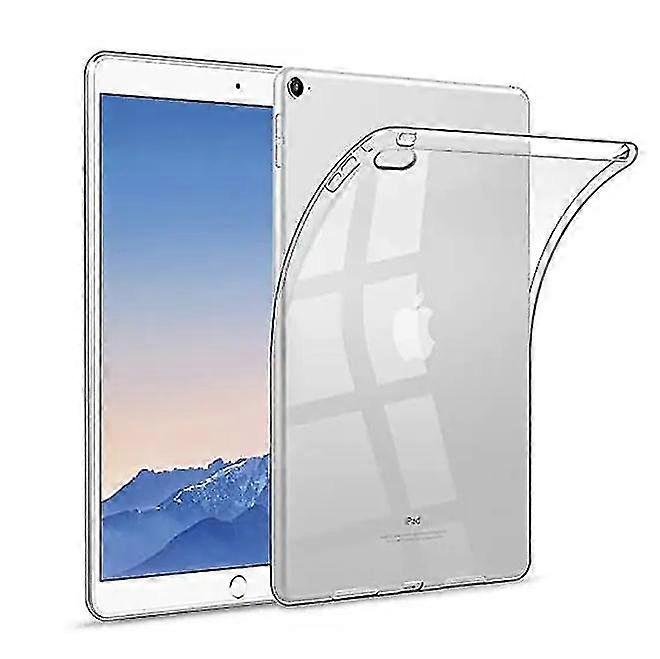 2pcs case for ipad air 2 (2014), ultra thin transparent soft tpu case protective back cover shell for ipad air 2 (model a1566 / a1567), transparent