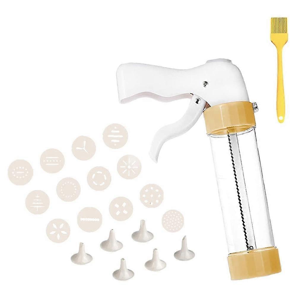 cake press, set, with 13 cake pans and 6 nozzles, spritz cake maker