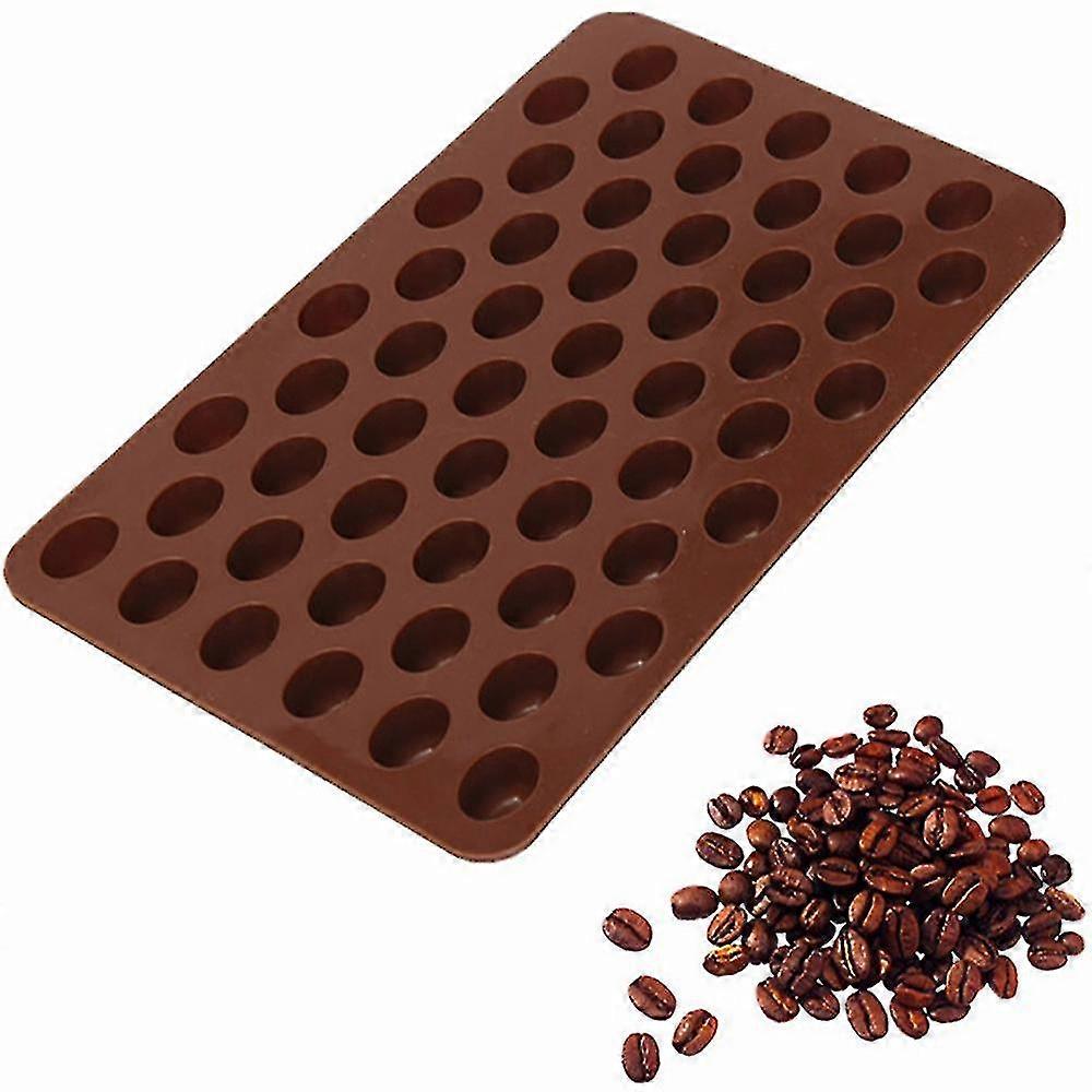 Silicone Chocolate Coffee Beans Mould Candy Cake Sweets 55 Cavity