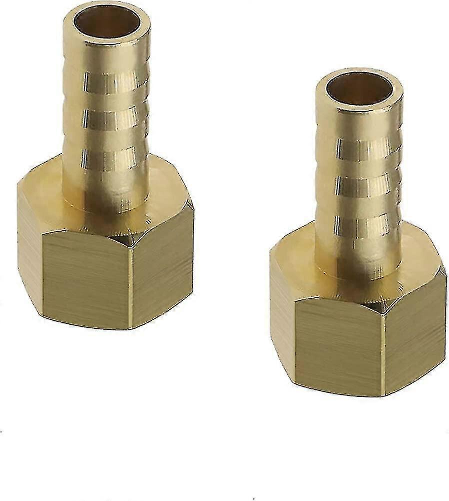 2pcs 1/4 pouce Bsp Femelle Filetage à 8mm Tuyau en laiton Raccord Connecteurs Remplacement