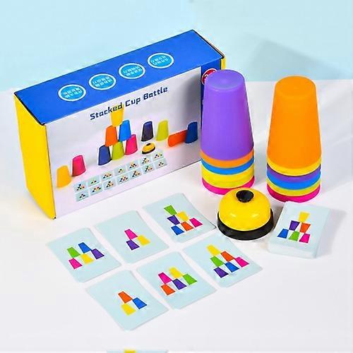 Mixed Colors Quick Stack Cups Speed Training Sports Stacking Cups With Card