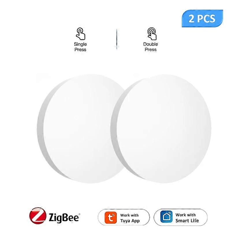 Tuya ZigBee Button Scene Switch Multi-scene Linkage Smart Switch Battery Powered Automation Work With Smart Life
