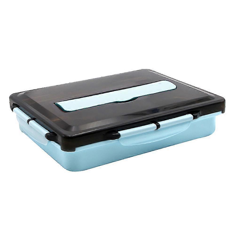 Stainless Steel Thermal Lunch Box Layers Multi Grids Tableware Bento Lunch Box For Students School A
