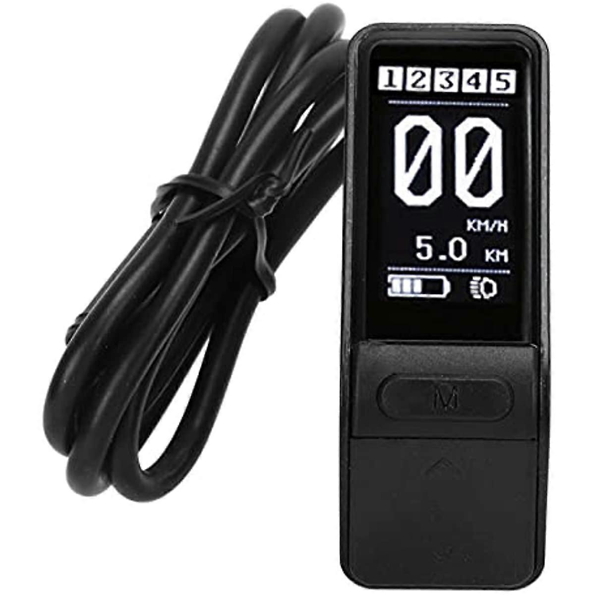 RiToEasysports Speedometer  Electric Bike LCD Display Waterproof SW102 Display Panel Electric Bike Display Control Panel Fits Speedometers for Bafang 