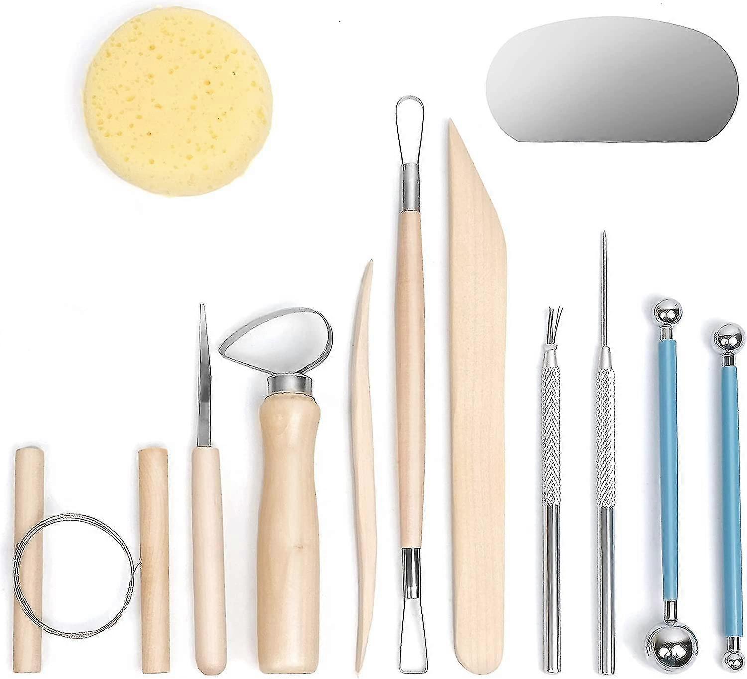 Clay Tools,12pcs Pottery Clay Sculpting Tool Set