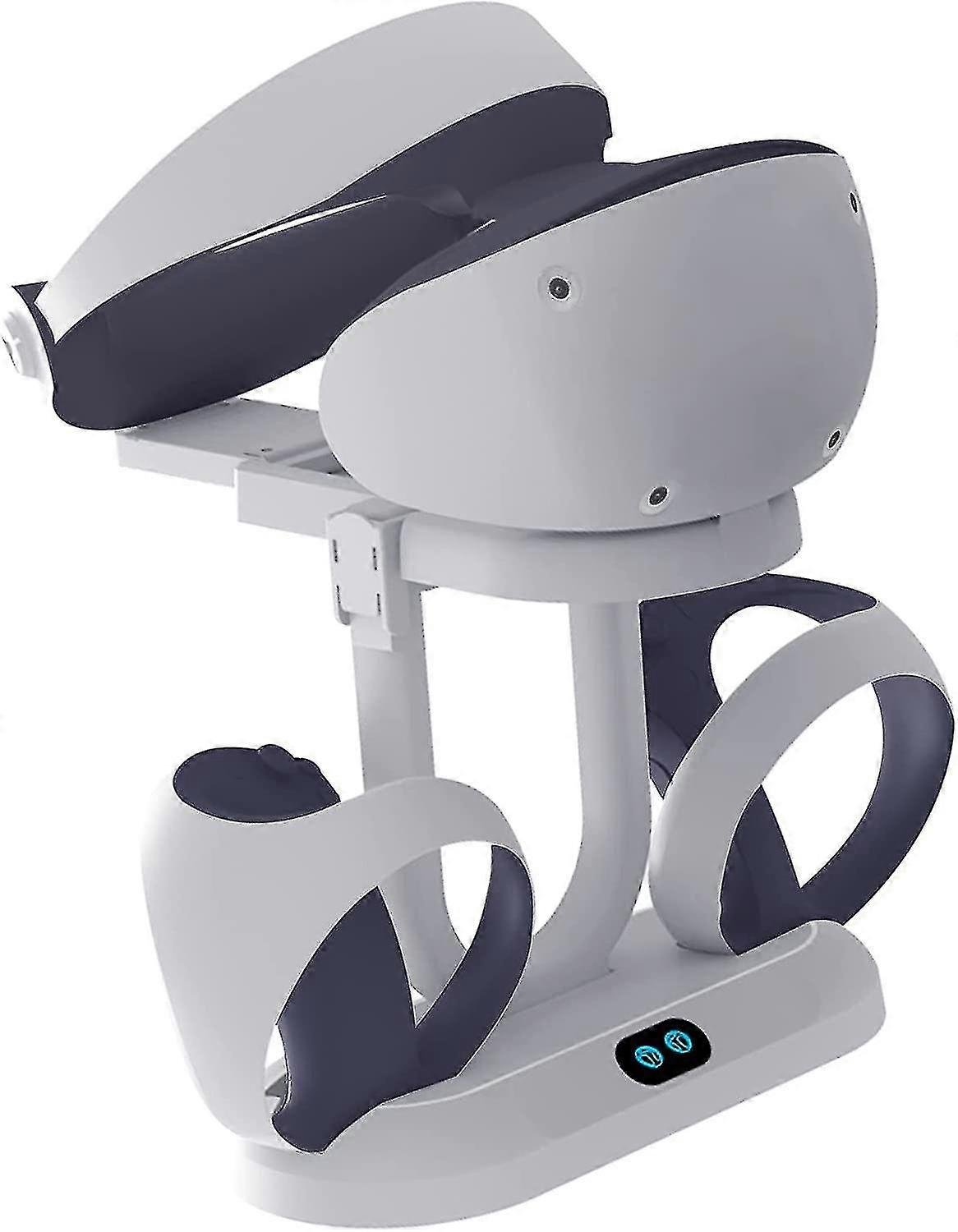 PS VR2充電ステーションスタンドPS Vr2用、VR ヘッドセットディスプレイスタンド付き、LEDインジケータ付き