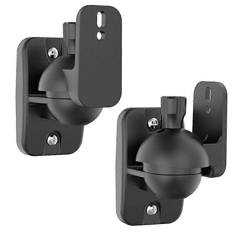 Surround Sound Speaker Wall Mount Bracket Ceiling Stand Clamp with Adjustable Swivel Function for Home, Workstation, Gym