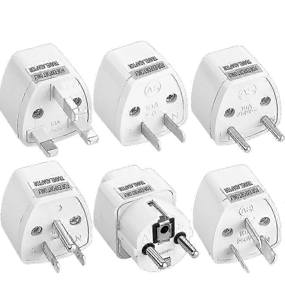 1/5stk Universal World Wide Travel Adapter UK Stik til EU Stik Stikkontakt Rejseoplader Adapter