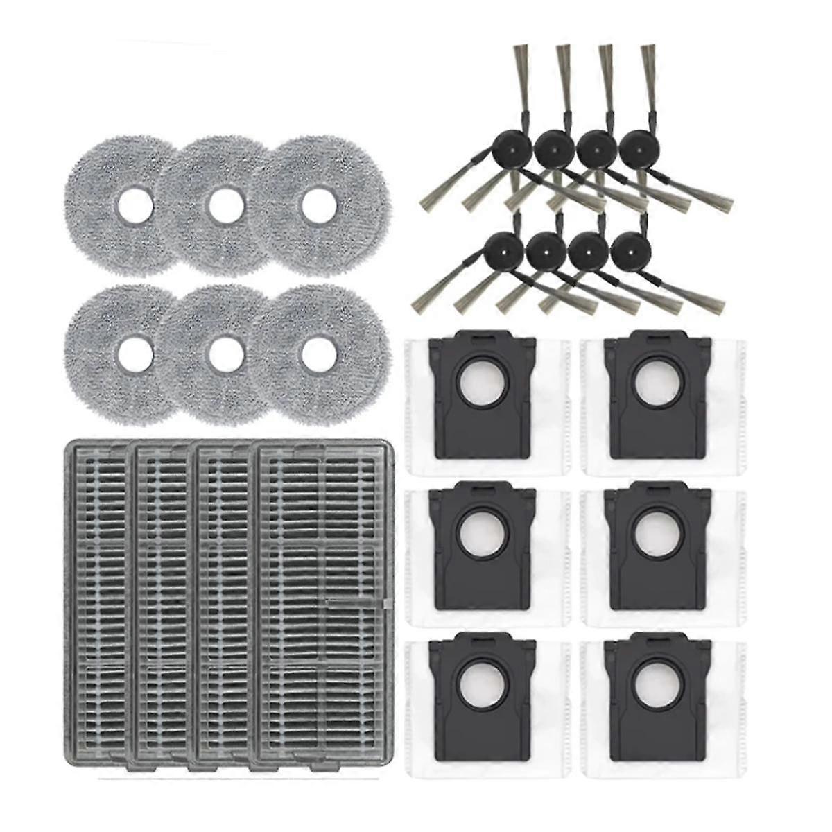 Compatible for X40 Pro Ultra Side Brush Hepa Filter Mop Cloth Dust Bag Accessories Replacement Spar