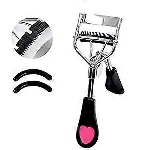 Eyelash Curler Lash Curling Tool False Lashes Accessory with Built in Comb(Black)