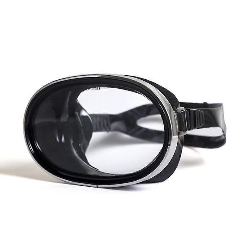 EVAGO Diving Goggles Oval Classic Single Lens Snorkel Silicone
