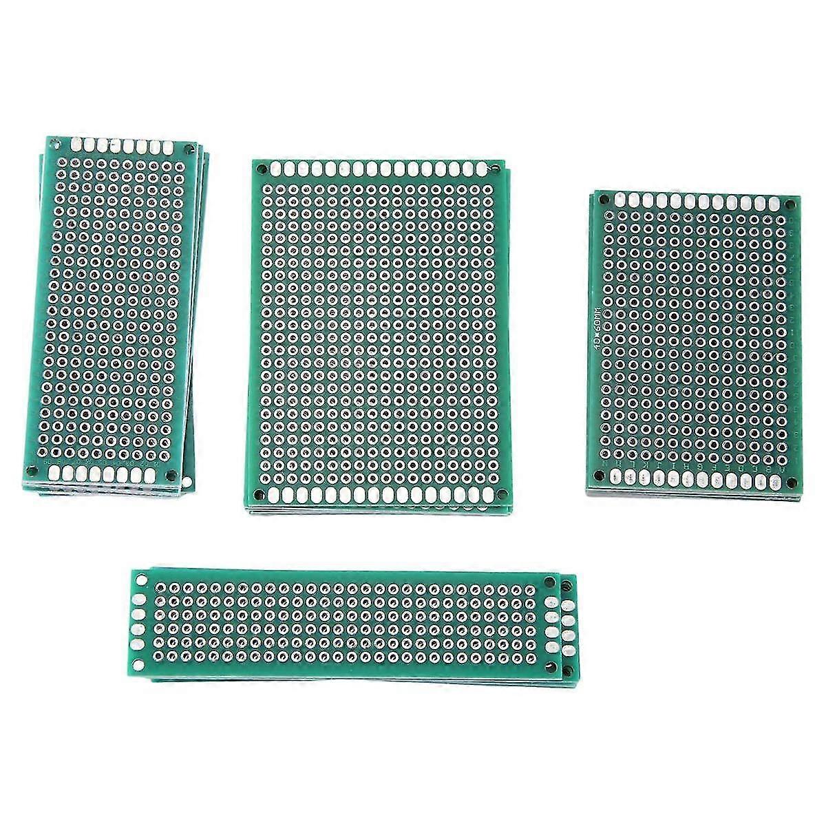 20pcs Double-sided Spray Paint Pcb Board Prototype Kit For Diy 4 Sizes