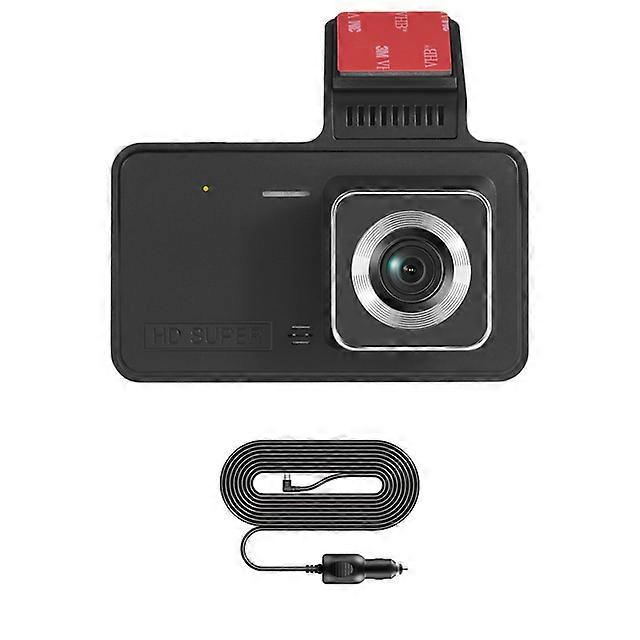 4.0in داش كام سيارة DVR 24H HD 1080P داش كاميرا مزدوجة العدسة مسجل فيديو 1080P الصندوق الأسود دورة Dashcam مرآة القيادة مسجل