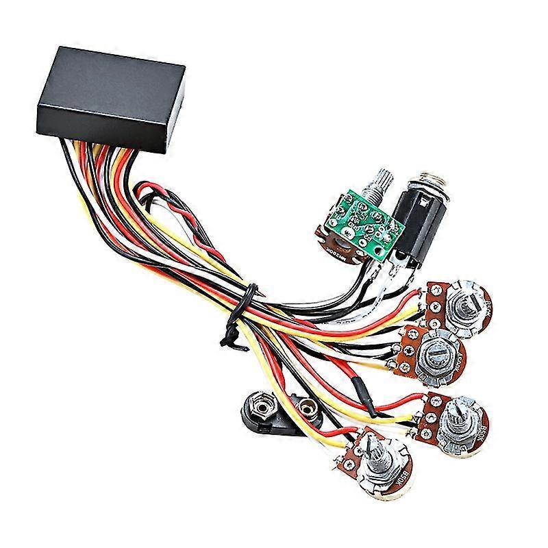 Bas Pickup, 3 Band Aktiv & Passiv Eq Equalizer Elbas Preamp Circuit [jkw]