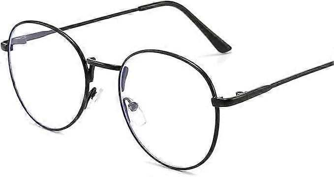 Oval glasses, clear glass, no strength