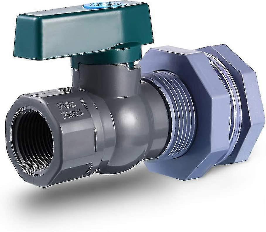 Rain Barrel Faucet Kit 3/4 Inch Rain Barrel Valve With Bulkhead Fitting Adapter For Aquariums, Water Tanks, Tubs, Pools-zong