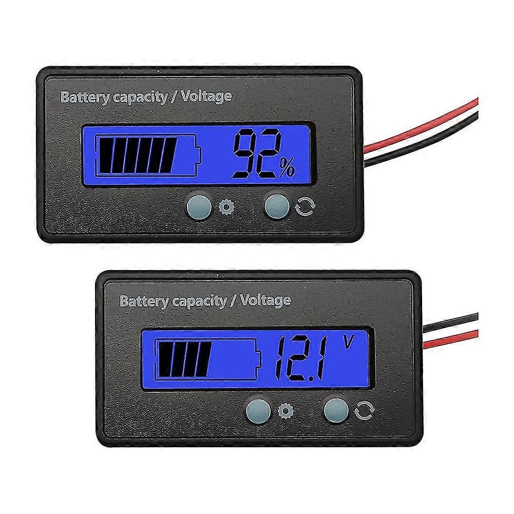 12v 24v 36v 48v 60v 72v 84v Golf Cart Voltage Meter, Indicator Instrument Display,acid And Lithium Ion Indicators B