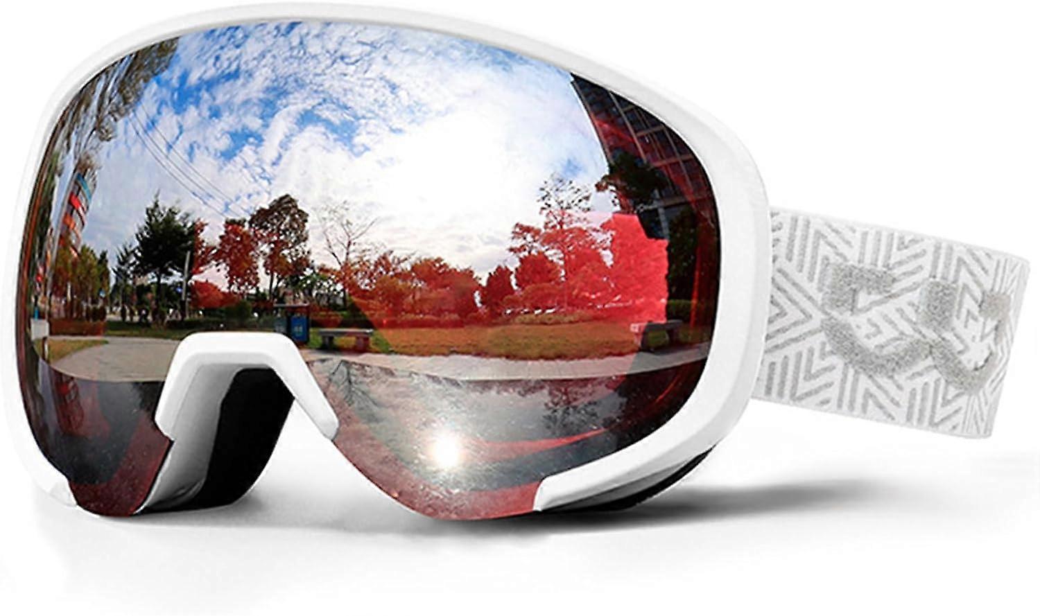 Double Layer Ski Goggles,Large Field Anti Fog Ski Glasses,Suitable for Women And Men