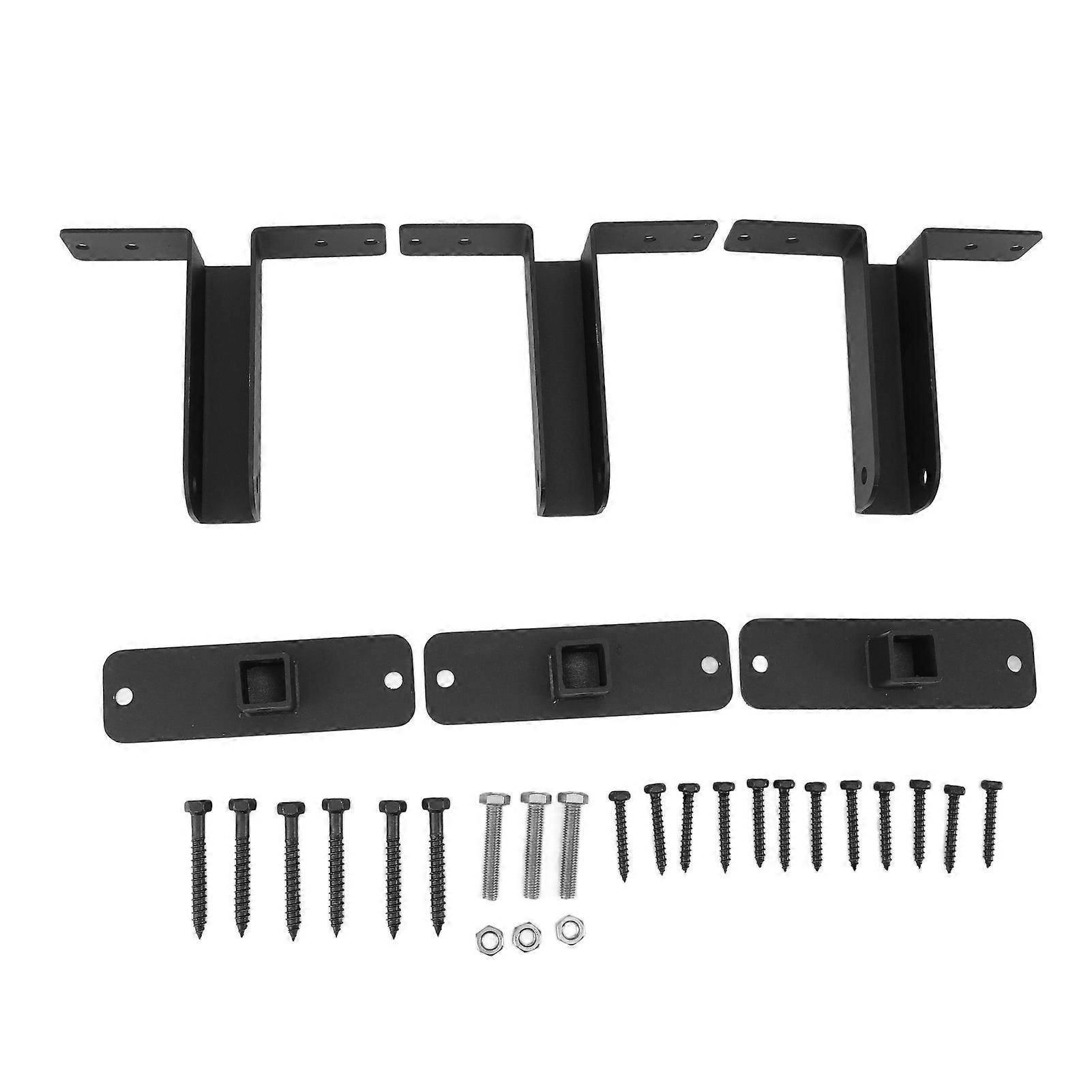 Paquete de 3 soportes de viga de contrahuella de techo Acero inoxidable Montaje de poste y viga de techo de alta resistencia para cubierta de techo Pérgola Gazebo (YMCAT)