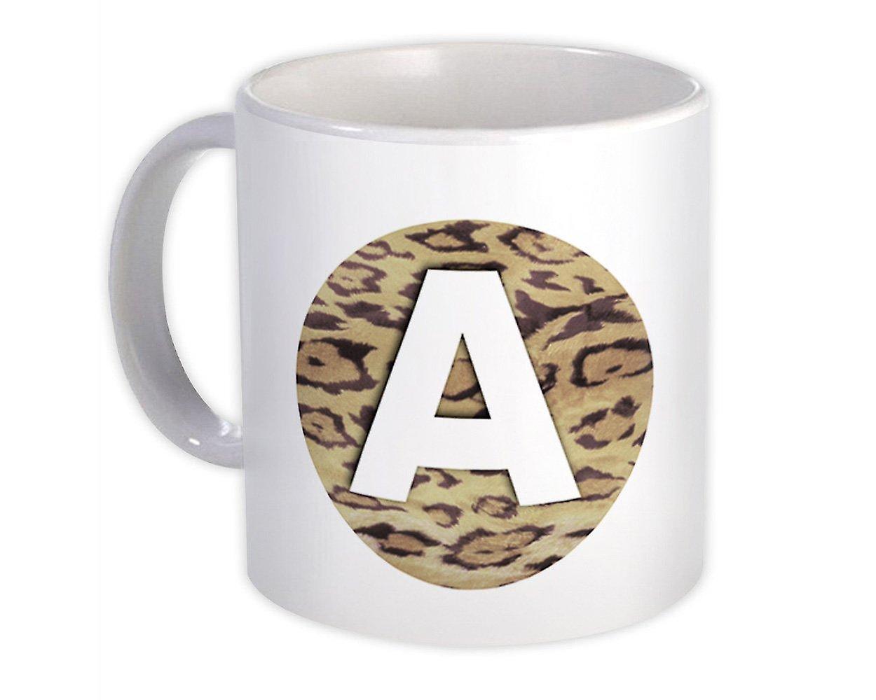 Gave krus: Monogram brev en gepard
